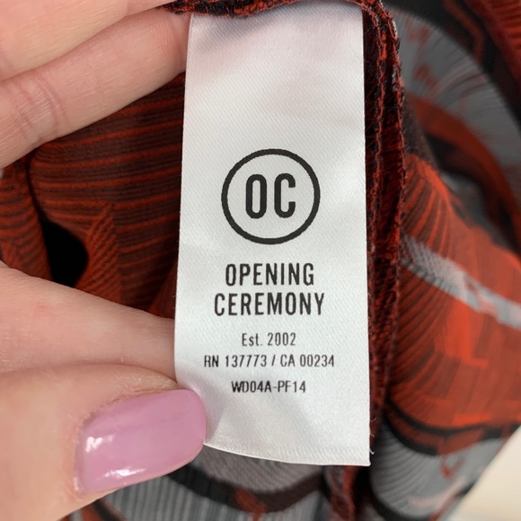 Opening Ceremony Geometric Print Fit and Flare Dress Sz 4 ASO TV - Picture 8 of 13